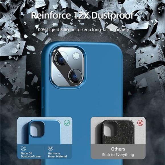 5 in 1 Designed for iPhone 13 Case, with 2 Pack Screen & Camera Lens Protector - Picture 3 of 6